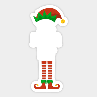 Matching Family Christmas Group Elf Gift - The Nana Elf - Funny Pajama Christmas Holiday Sticker